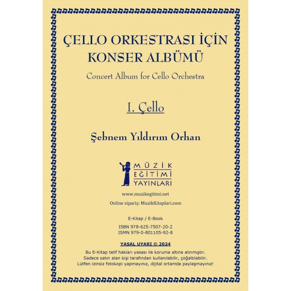 Çello Orkestrası için Konser Albümü - 1.Çello Partisi