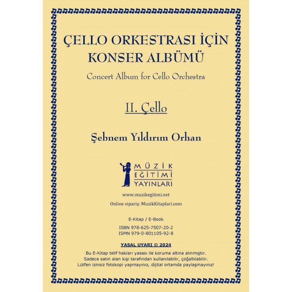 Çello Orkestrası için Konser Albümü - 2.Çello Partisi