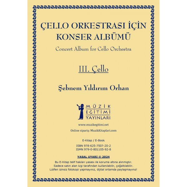 Çello Orkestrası için Konser Albümü - 3.Çello Partisi